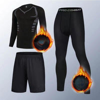 Sci-fi fleece three-piece set