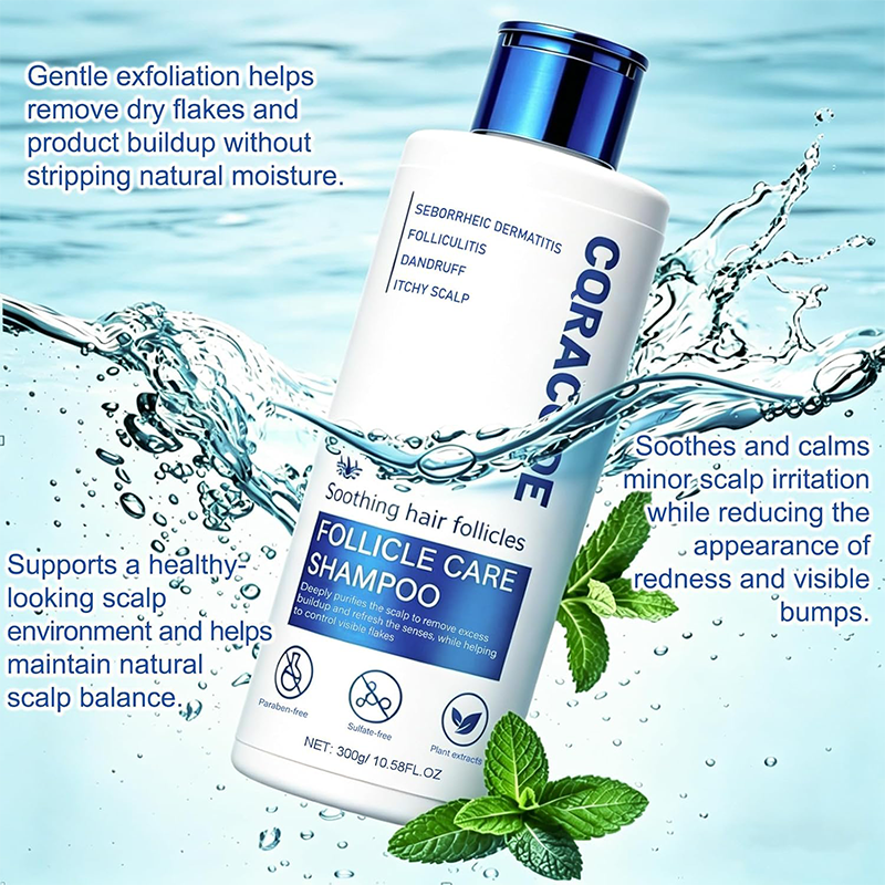 Folliculitis Shampoo for Itchy, Flaky Scalp - Purifying Formula for a Soothed, Balanced Scalp & Oily Scalp Care🧴