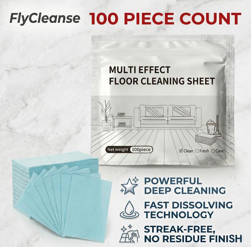 100-Count Floor Cleaner Sheets – Effortless Mopping Solution✨