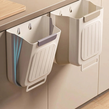2026 New Hanging Bin for Kitchen Cabinet Doors, Plastic Folding Garbage Bin for Cabinet🗑️