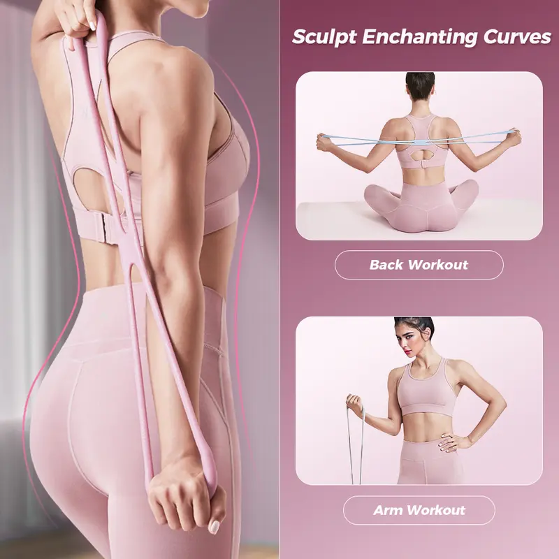 Resistance Bands Figure 8 Exercise Bands for Women 💪