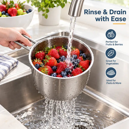 Stainless Steel Sink Hanging Drain Basket, with Handle Fast Draining 🚰