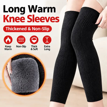 Long knee Pads for Men and Women, Featuring Thick Wool Lining for Leg Protection 🦵