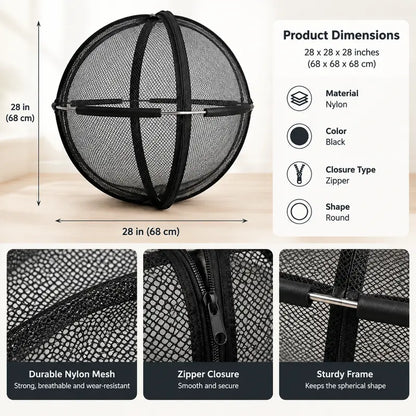 Portable Outdoor Cat Enclosure Mesh Ball Cat Cage 🐱