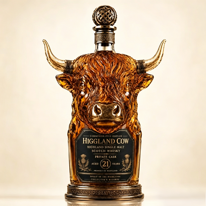 Private Cask 21 Years Bull Head Shaped Scotch Whisky Bottle🍷