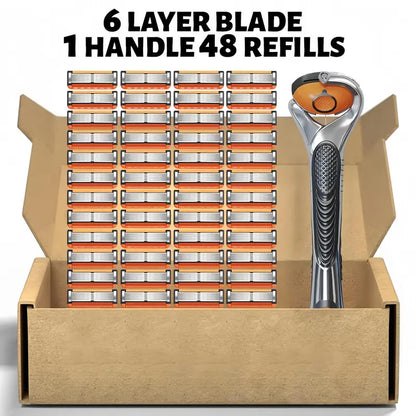 Premium Stainless Steel Blades Included, Plus Complimentary Ergonomic Handle 🪒
