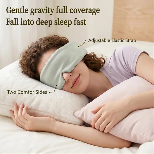 Lights Out Weighted Eye Mask – Strapless 360° Wraparound Sleep Mask💤