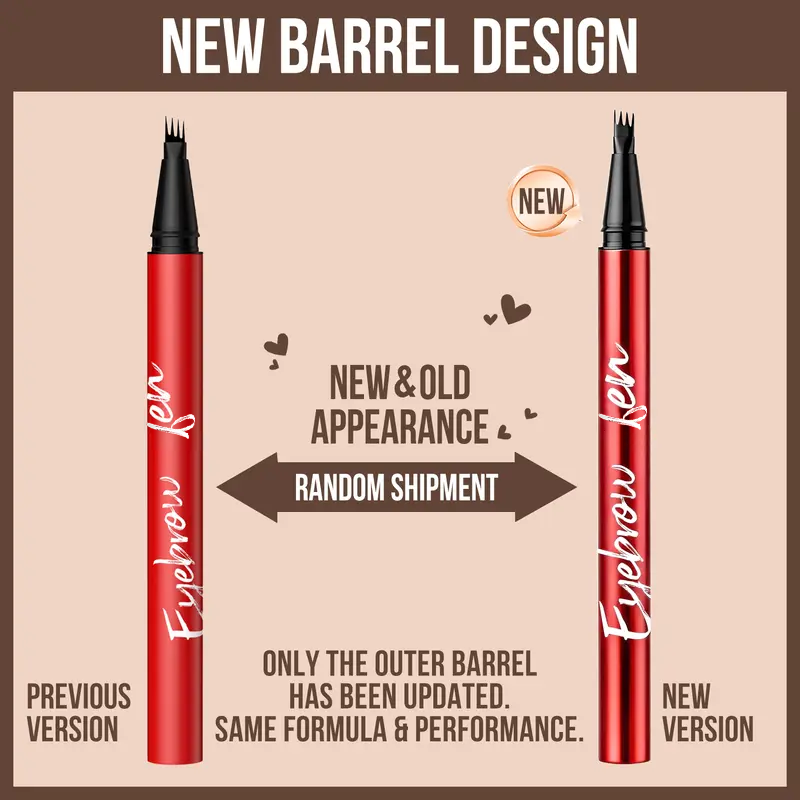 2-Pack Eyebrow Pens – Best Value Brow Pen Set, 4-Tip Natural Hair-Like Strokes, All-Day Wear🖌️