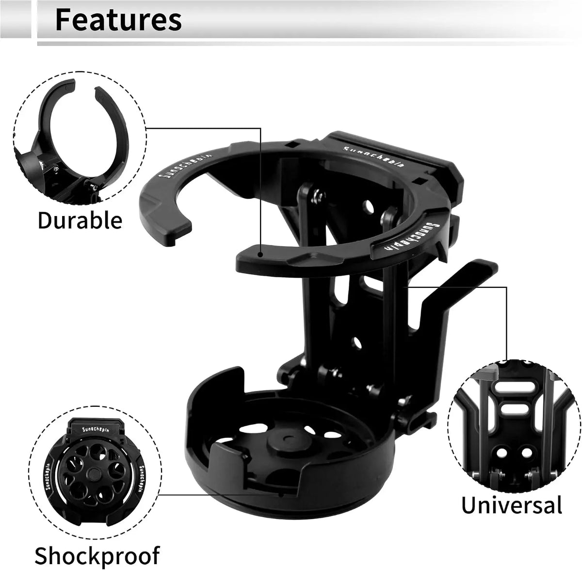 Bike Water Holder, Rotating Bottle Cage, Foldable Cup Mount Adjustable Folding Design 🚲