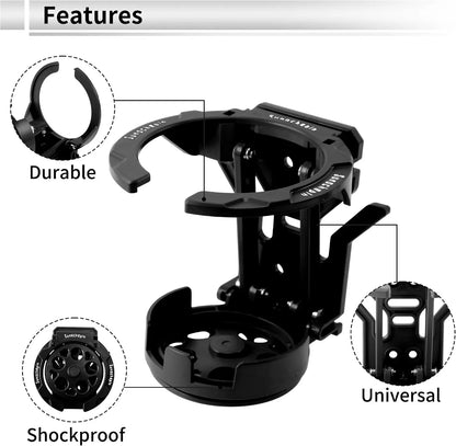 Bike Water Holder, Rotating Bottle Cage, Foldable Cup Mount Adjustable Folding Design 🚲