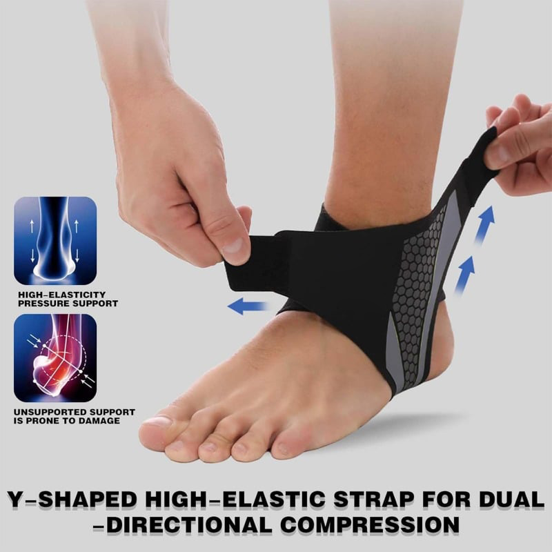 Adjustable Compression Ankle Support Brace, Honeycomb Breathable Ankle Stabilizer🦶
