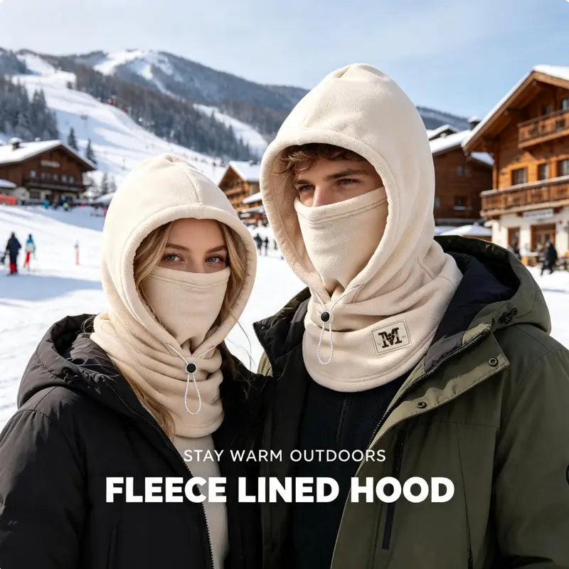 Integrated Flannel Warm Face Mask and Hat, Windproof and Warm 🧣