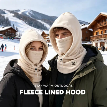 Integrated Flannel Warm Face Mask and Hat, Windproof and Warm 🧣