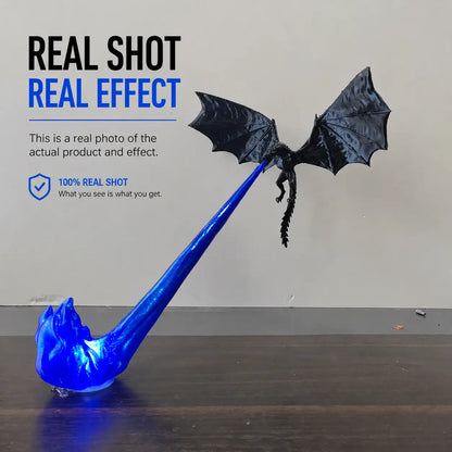 Dragon Flame Book Nook with Light | 3D Printed Mystical Dragon Bookshelf Decor🐉