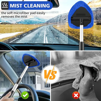 9PCS Car Window Cleaner Kit Extendable Handle Windshield Cleaning Tool 🚗
