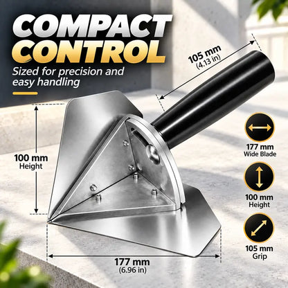 Interior Corner Finishing Trowel Stainless Steel, Silver Shaped Finishing Tool 🛠️