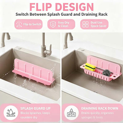 Kitchen Sink Splash Guard, Water Guard for Washbasin & Dish Washing 💦