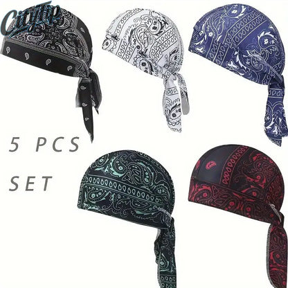 Printed Cooling Head Scarf Cap – Pirate Style
