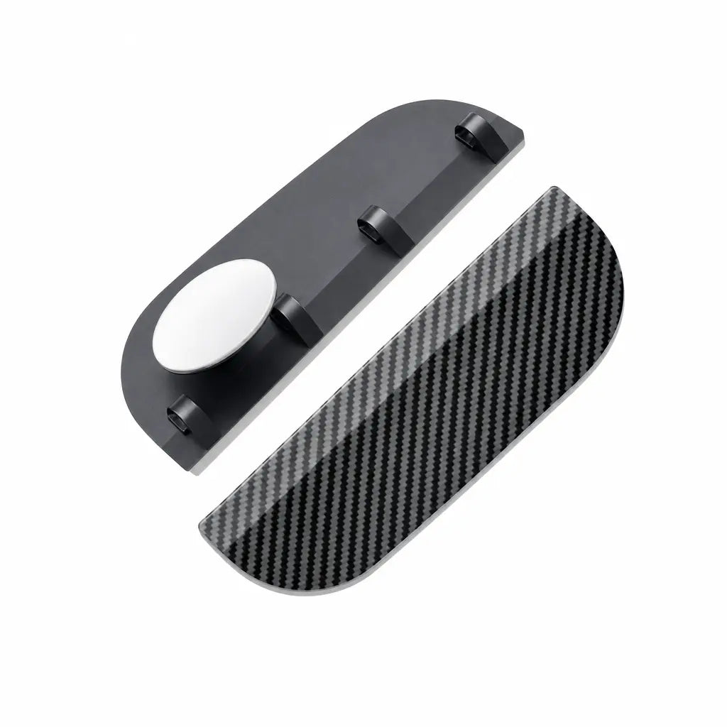 One Pair Snap-On Mirror Rain Visor Eyebrows, Waterproof Carbon Fiber Auto Exterior🚙