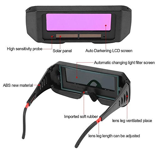 Industrial Welder Safety Glasses, Auto‑Darkening Welding Goggles✨