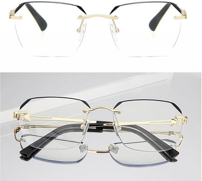 Ultra Light Metal Blue Light Blocking Reading Glasses👓