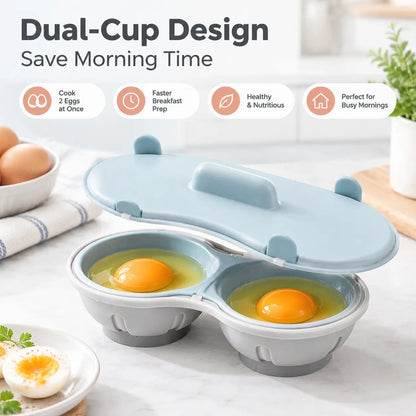 Microwave Egg Poacher, Microwave Egg Cooker for 2 Eggs 🍳