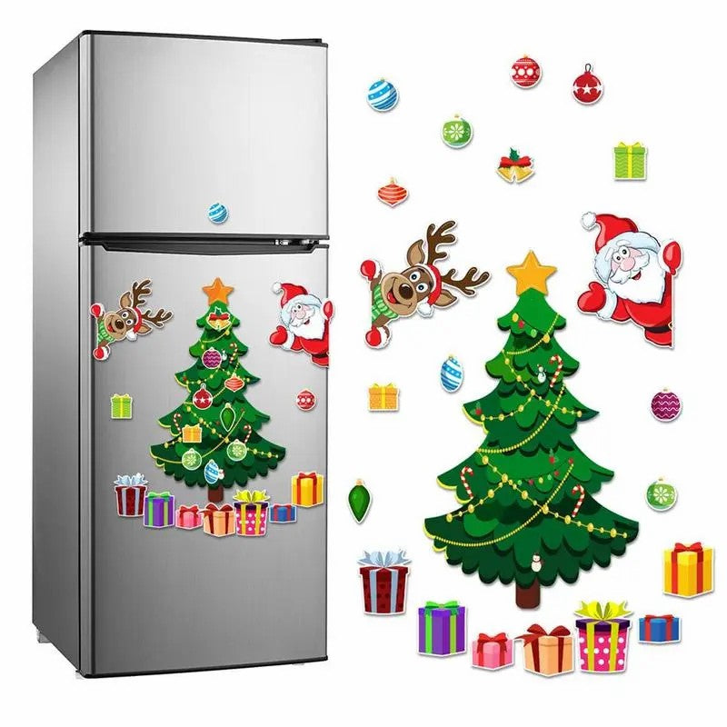 Christmas Refrigerator Magnets, Christmas Tree Magnets for Fridge Stickers Decoration 🎄