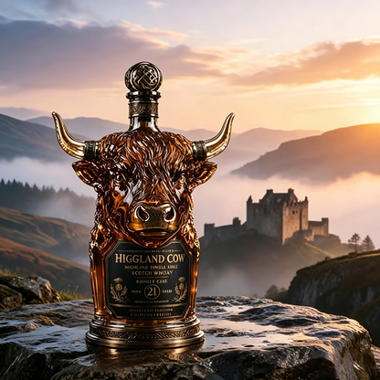 Private Cask 21 Years Bull Head Shaped Scotch Whisky Bottle🍷