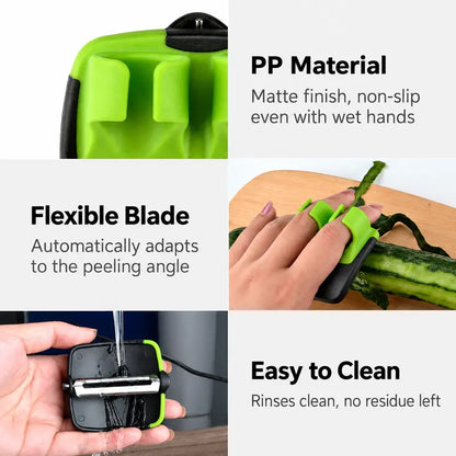 2 Pcs Hand Vegetable Peeler, Palm Peeler with Rubber Finger Grips ✨