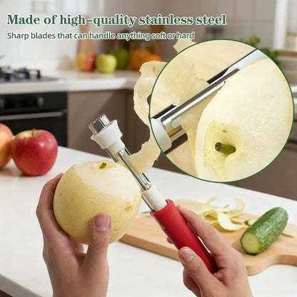 2 in 1 Apple Corer and Peeler, Apple Core Removal Tool, Stainless Steel Fruit Corer🍎