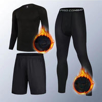 Magic Black Fleece-Lined Three-Piece Set