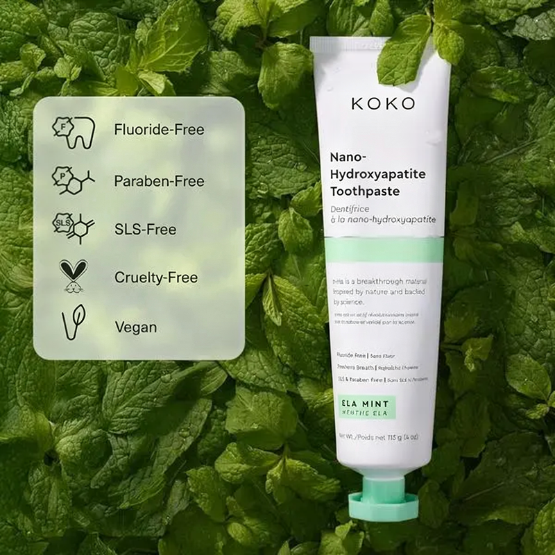 Nano-Hydroxyapatite Toothpaste, Fluoride Free Toothpaste, Appropriate for Sensitive Teeth🦷