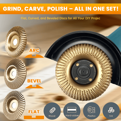 🪚3PCS Wood Carving Disc Set