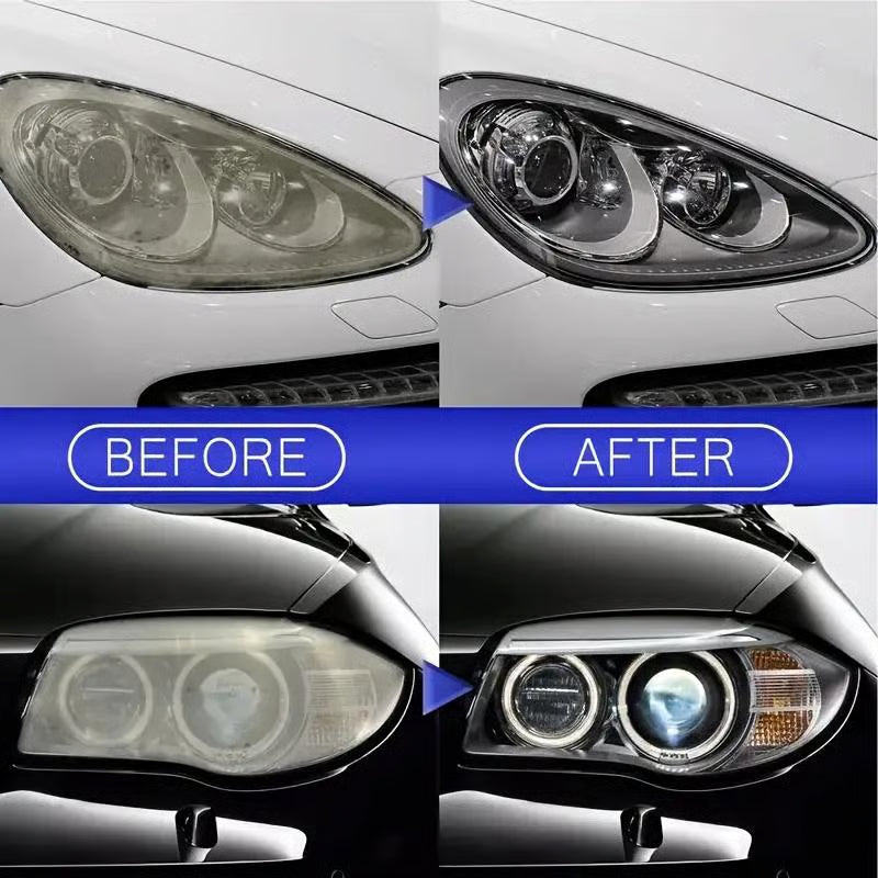 Sand-Free Headlight Restoration Kit: Restores yellowed and cloudy headlights