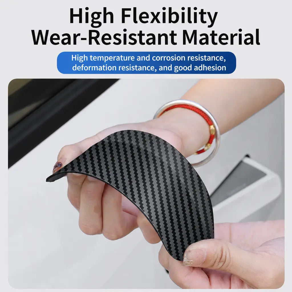 One Pair Snap-On Mirror Rain Visor Eyebrows, Waterproof Carbon Fiber Auto Exterior🚙