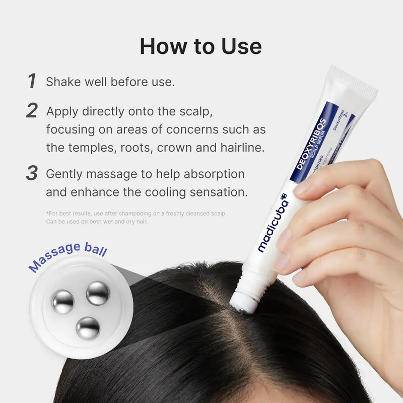 Deoxyribose Scalp Serum | For Fuller-Looking Hair & Scalp Strengthening Roll-On Serum🪮