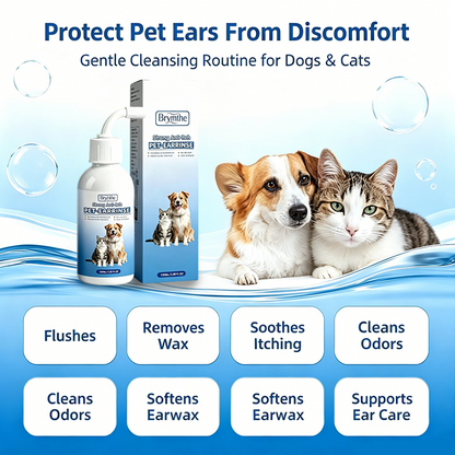 Gentle Pet Ear Wash | Odor-Free Cleaning for Dogs & Cats🐾
