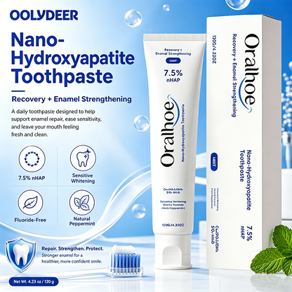 Nano Hydroxyapatite Toothpast-Whitening & Soothe Sensitive Teeth🪥