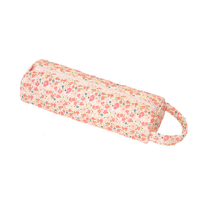 Quilted Multi‑Purpose Storage Bag, Portable Zipper Cosmetic Makeup Pouch with Handle 🧳