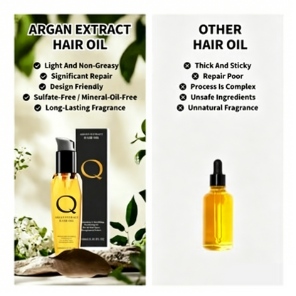 Moroccan Argan Coconut Hair Oil 100ml | Non-Greasy Reduce Hair Loss🌰
