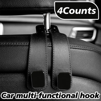 4 Counts Car Seat Headrest Hook, Improved Car Seat Back Double Hooks 🚗