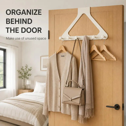 2 Packs Over-the-Door Triangle Hanging Organizer - No-Drill Slide Installation 🪝