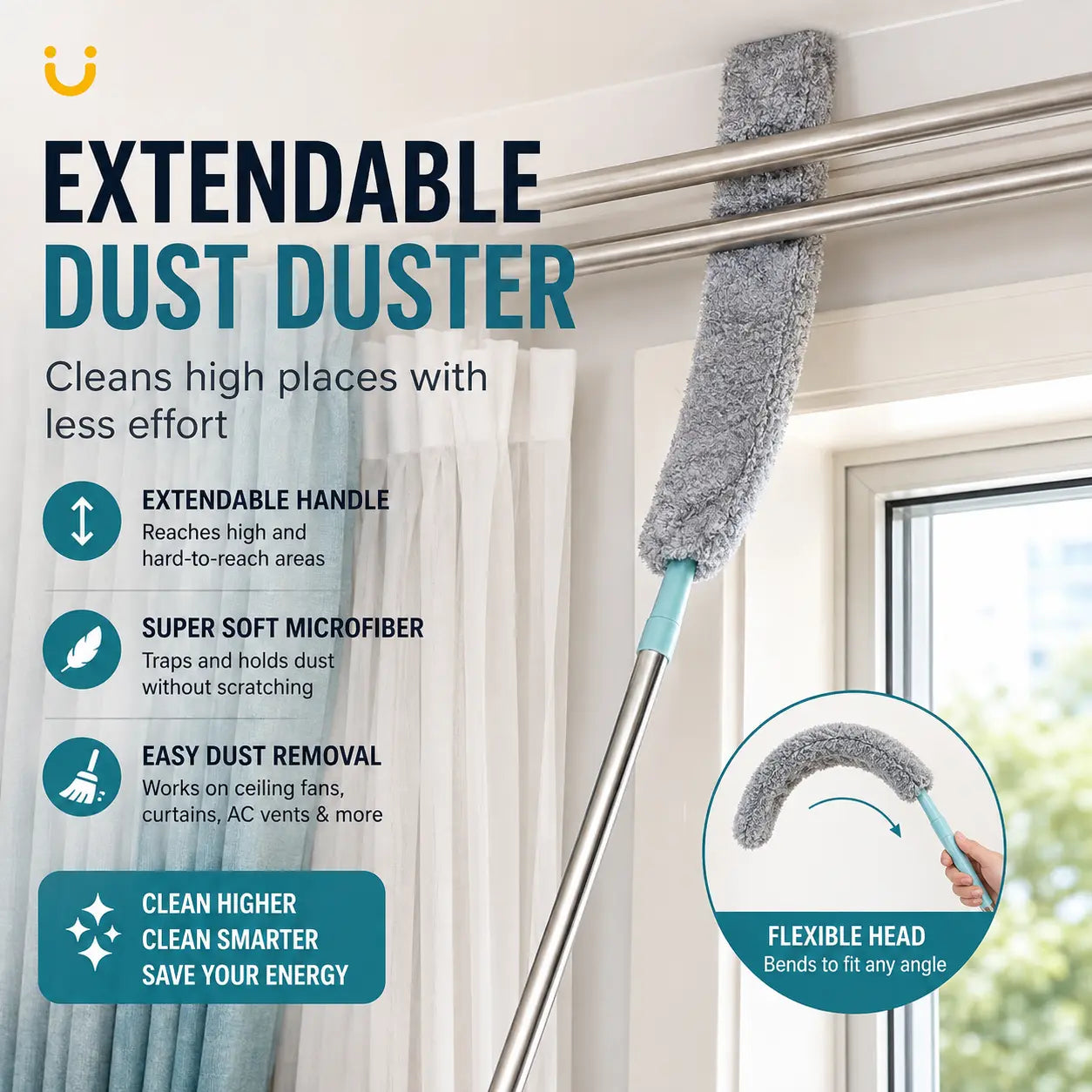 Flexible cleaning head