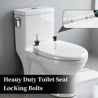 2PCS Universal Toilet Seat Bolt Kit Screws, Quick Release Easy Install Toilet Seat Replacement Parts 🚽