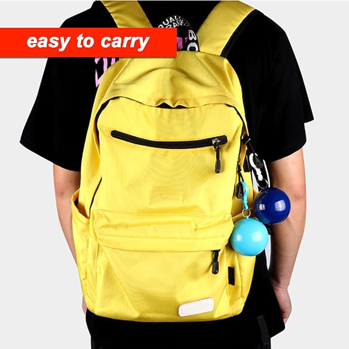 Random Color Disposable Hooded Rain Poncho, Waterproof Coat with Keychain Ball ☔