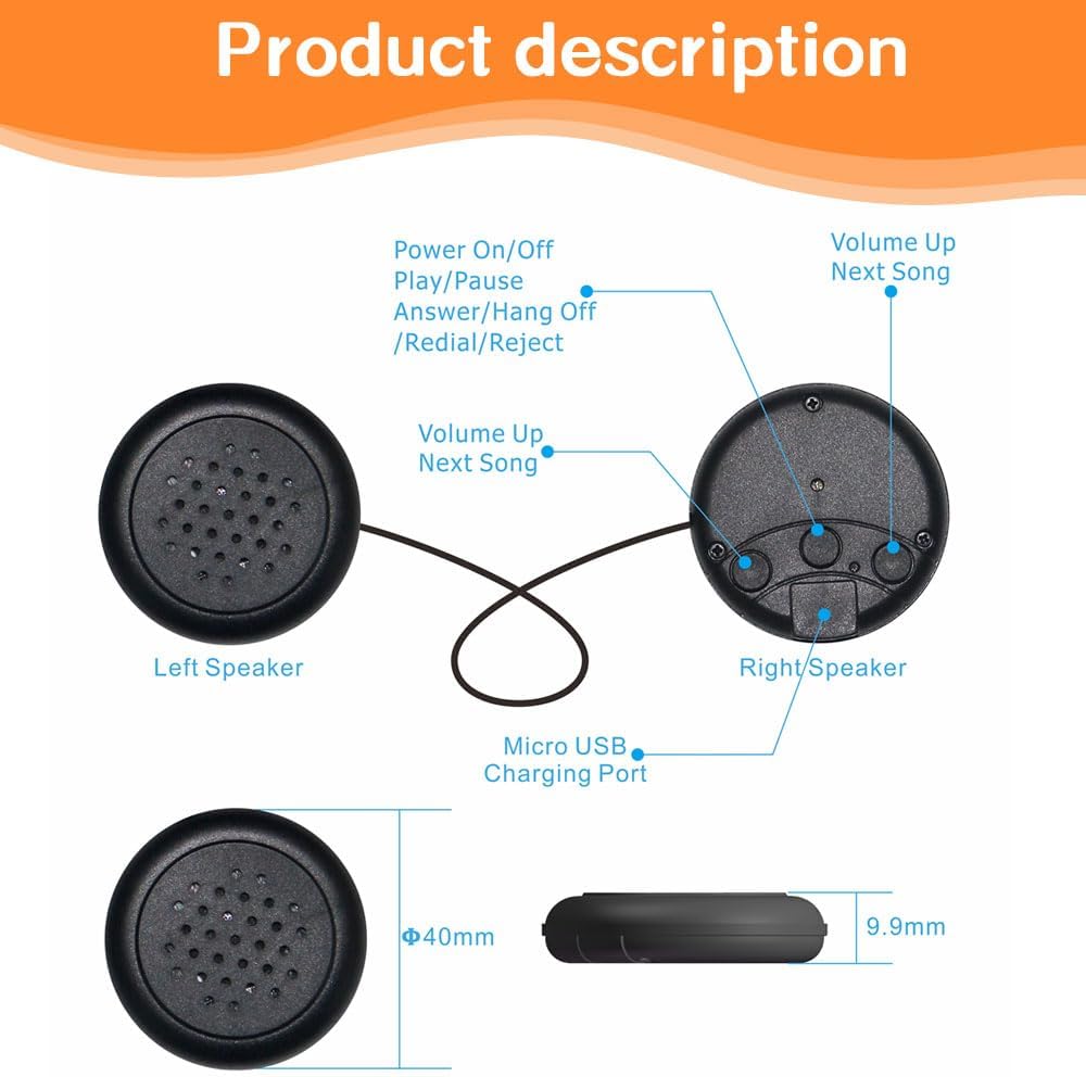 Kids Wireless Headphones, Over Ear Headphones for Children & Toddlers, with Thin Speakers & Super Soft Fleece Headband👶