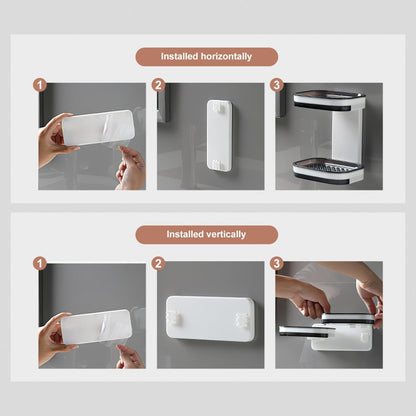Wall Mounted Double-Layer Soap Bar Holder with Drainage Holes🧼