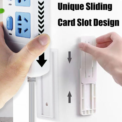 10 Counts Adhesive Punch-Free Socket Holder, Self Adhesive Desktop Socket Fixer 🔌