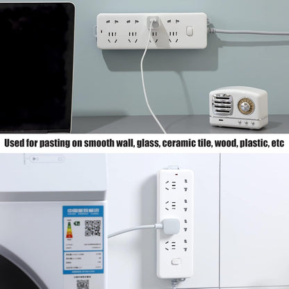 10 Counts Adhesive Punch-Free Socket Holder, Self Adhesive Desktop Socket Fixer 🔌
