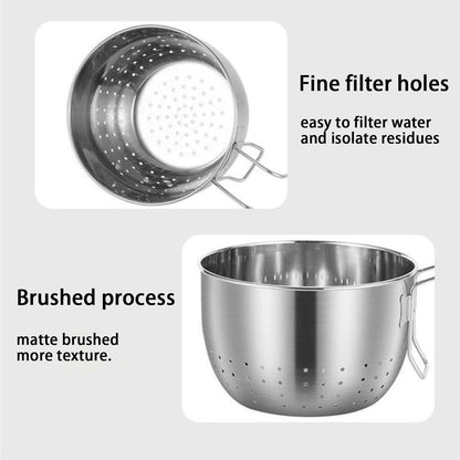 Stainless Steel Sink Hanging Drain Basket, with Handle Fast Draining 🚰